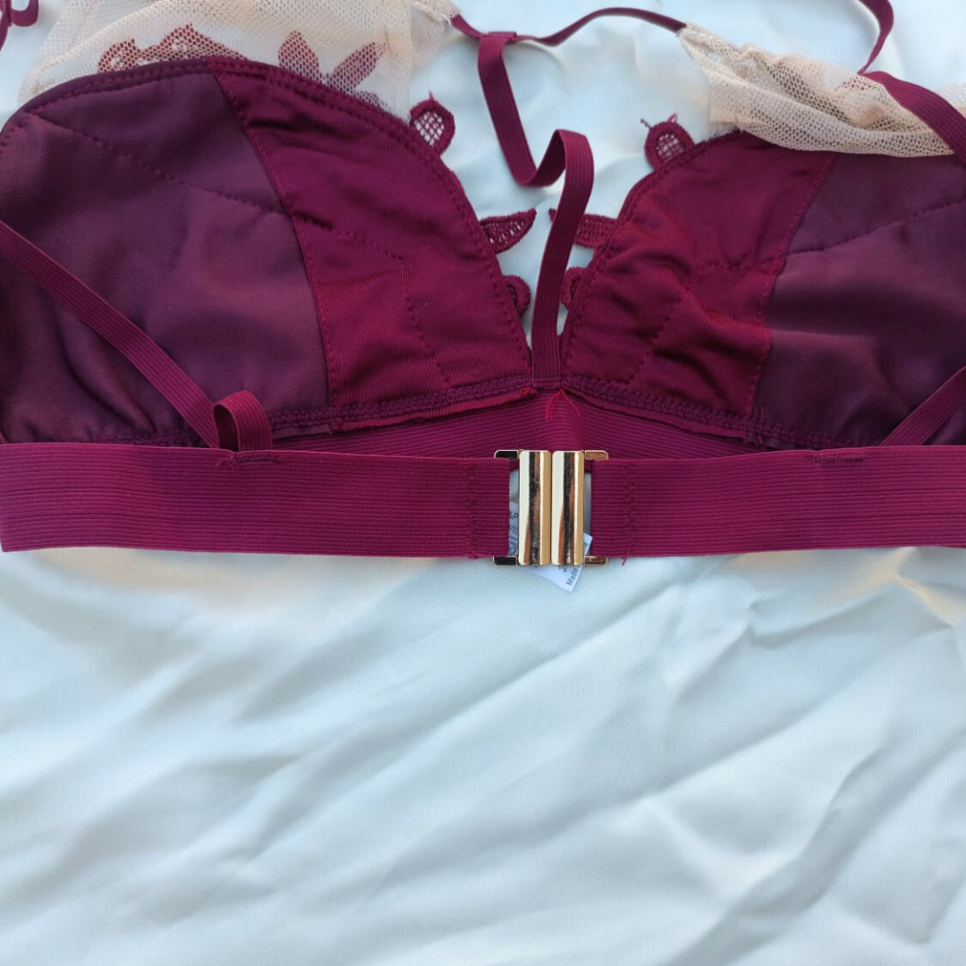 Flower Design Very Elegant Soft Bra & Underwear Set