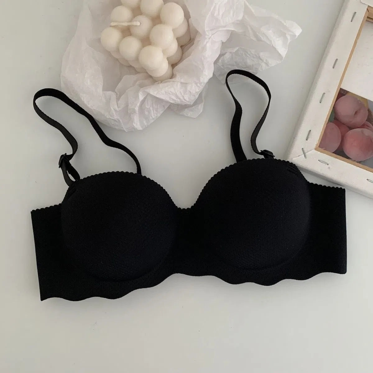 Hand Shape Breathable Half Cup Padded Bra