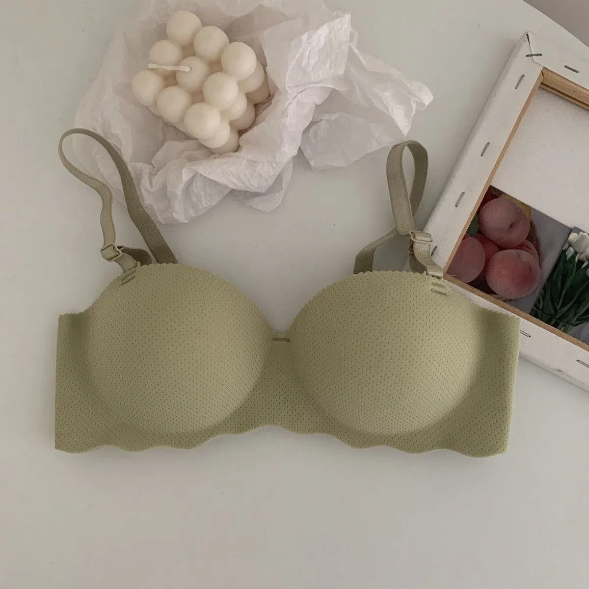 Hand Shape Breathable Half Cup Padded Bra