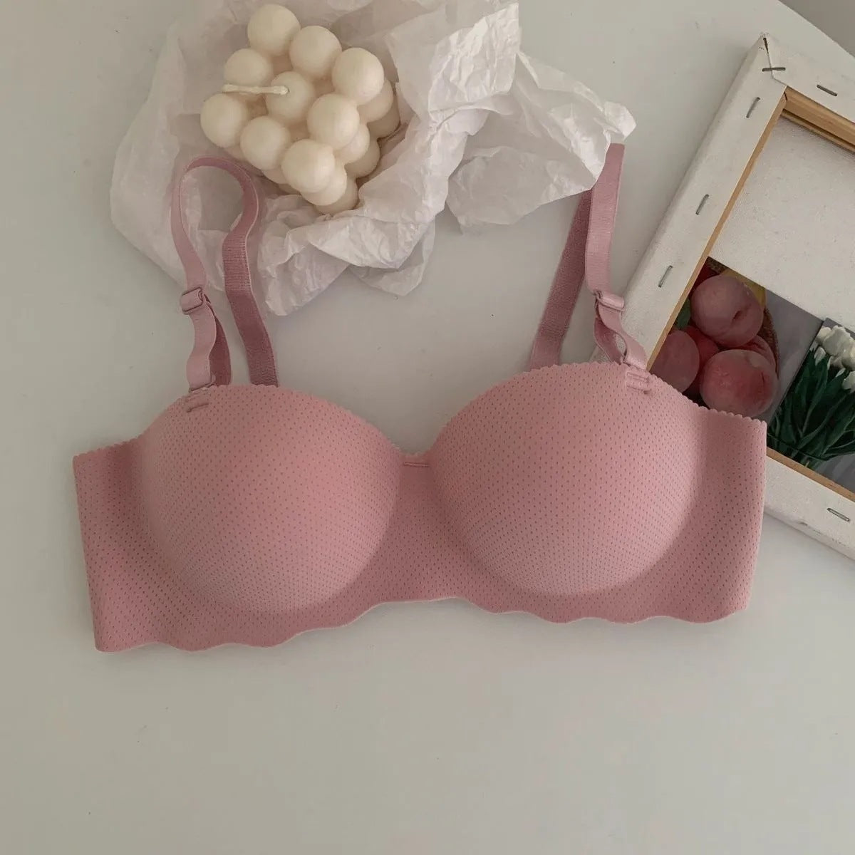 Hand Shape Breathable Half Cup Padded Bra