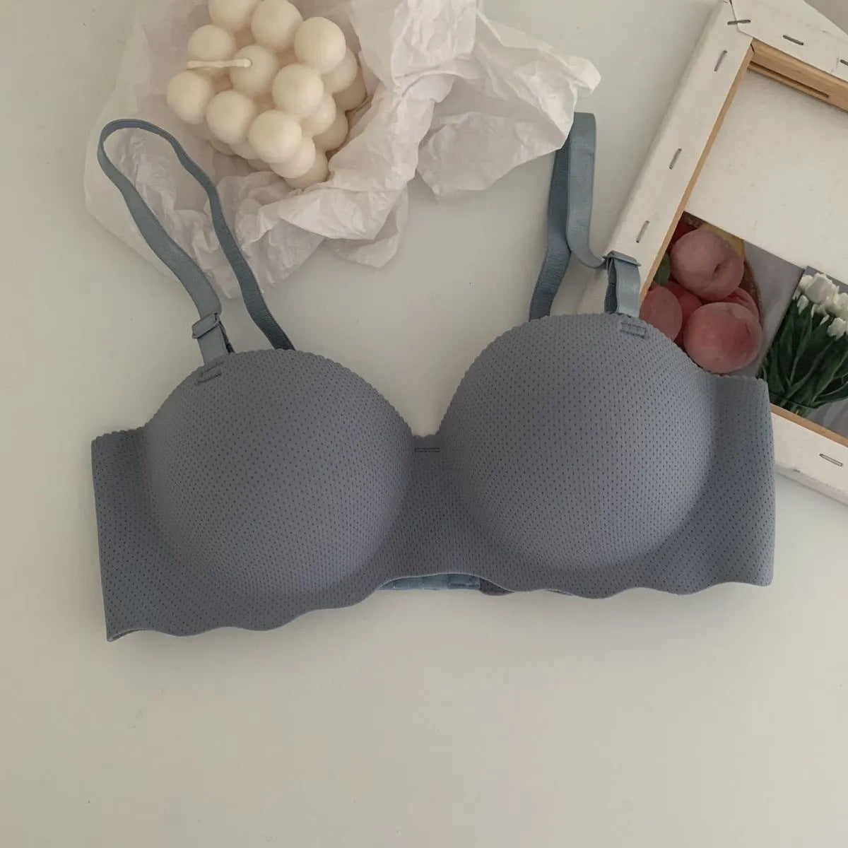 Hand Shape Breathable Half Cup Padded Bra