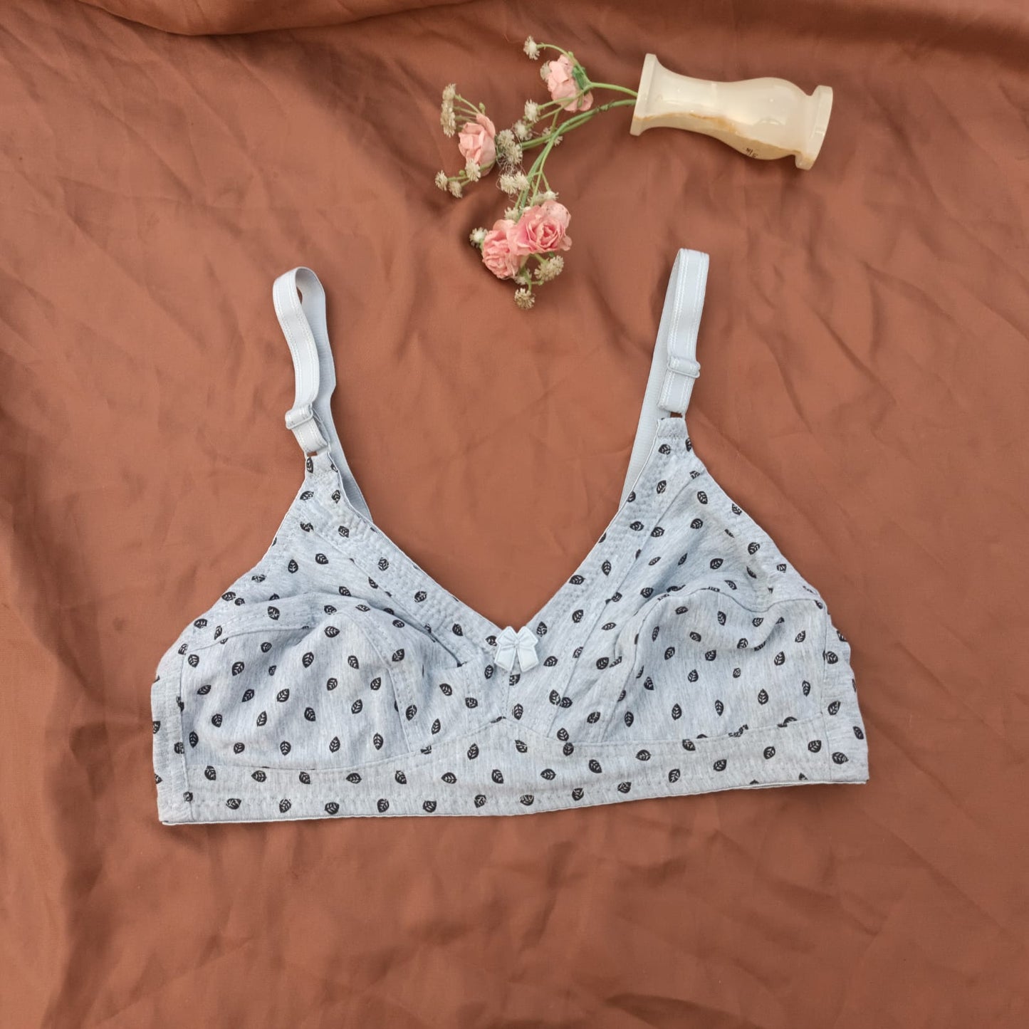 Leaf Design Daily Wear Non Padded Basic Bra