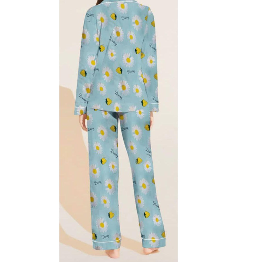 Abstract Geometric Print Pajama Set