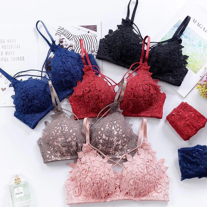 Floral Light Padded Bridal Wear Bra