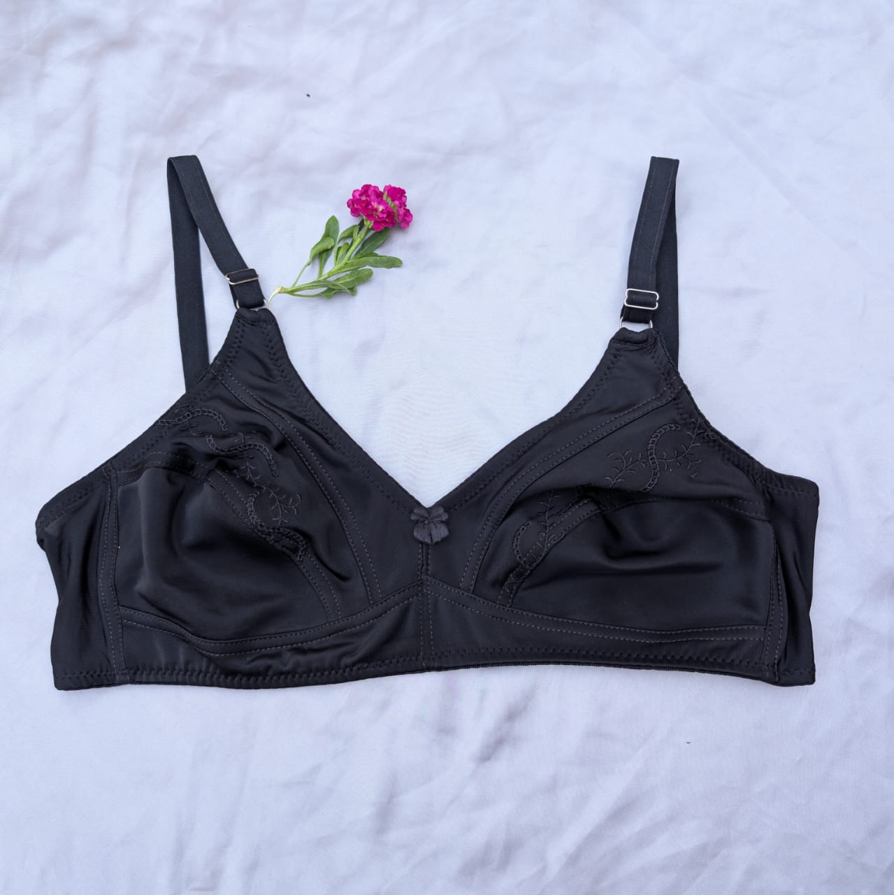 Flower Design Daily Wear Cotton Bra
