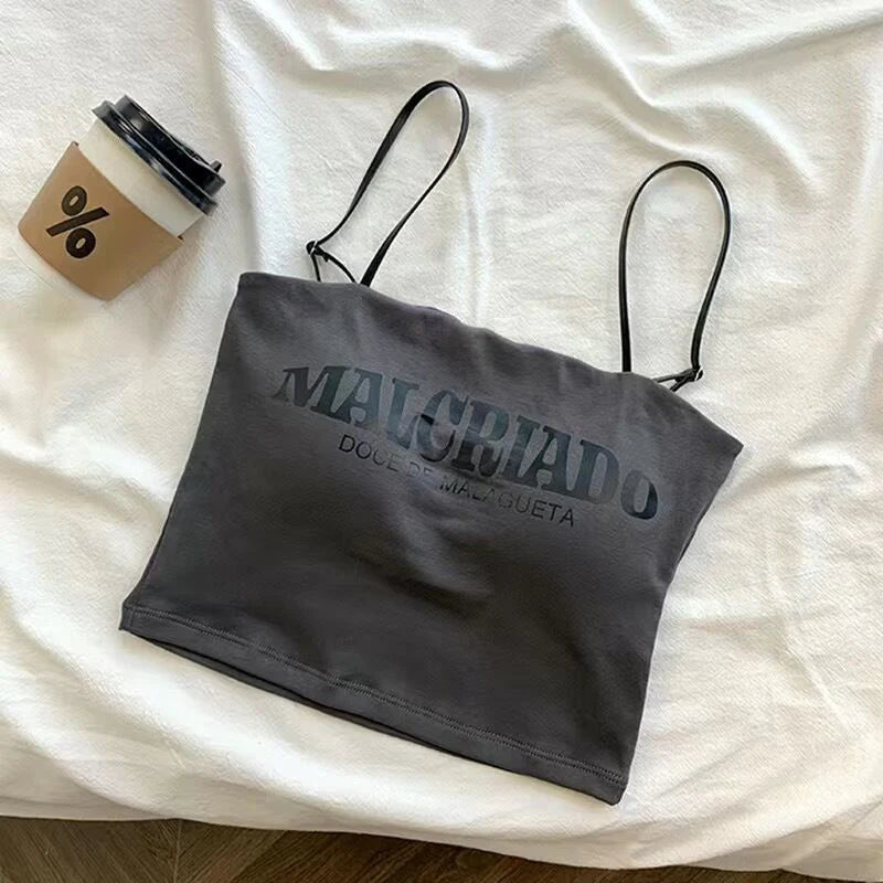 MALCRIADO written Short Camisole