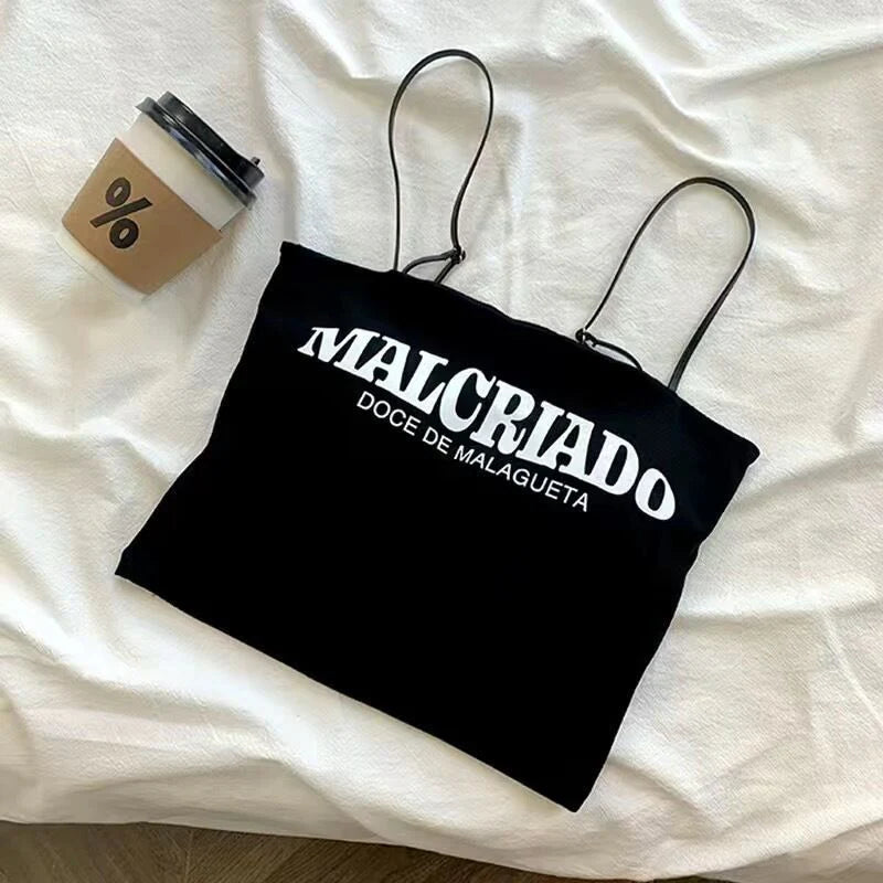 MALCRIADO written Short Camisole
