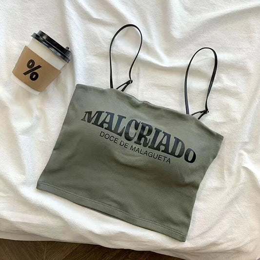 MALCRIADO written Short Camisole