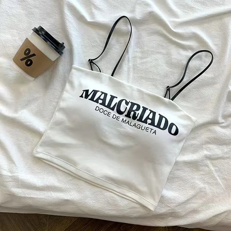 MALCRIADO written Short Camisole