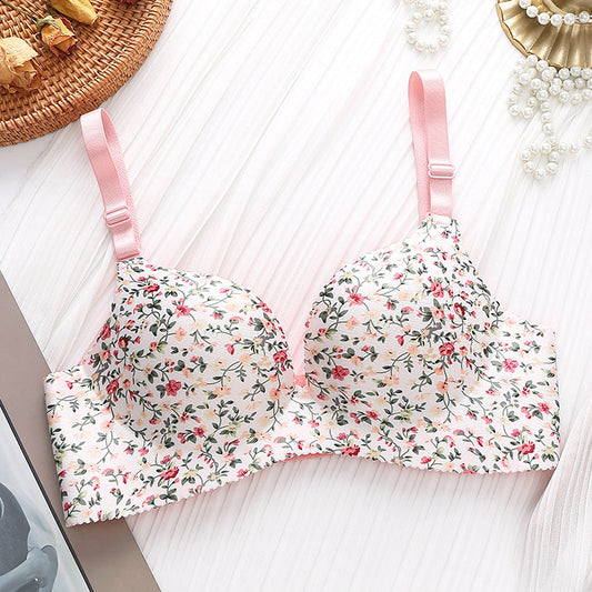 Double Padded Very Soft & Smooth Pushup Flowers Bra