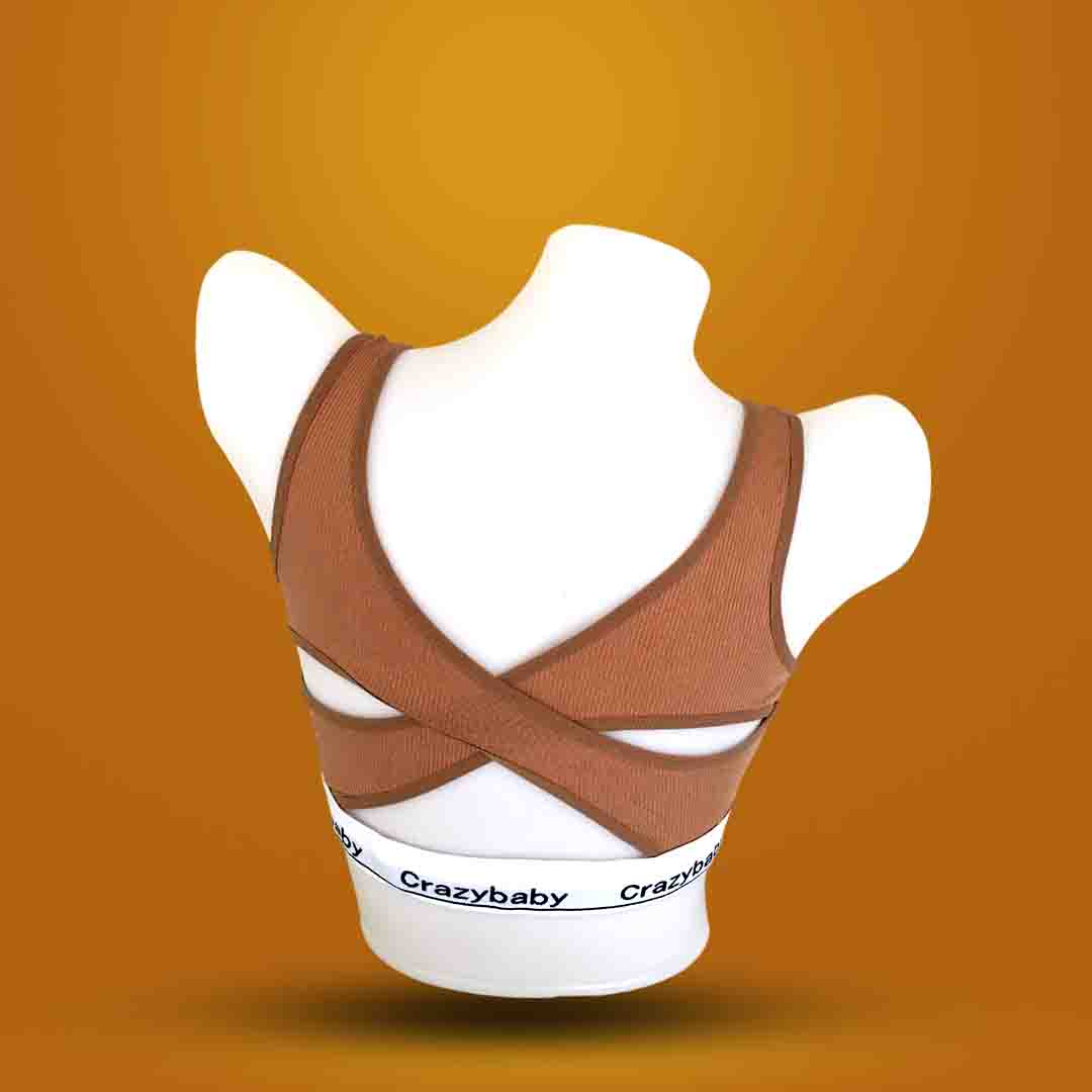 Brown Crazybaby Everyday Comfort Bra