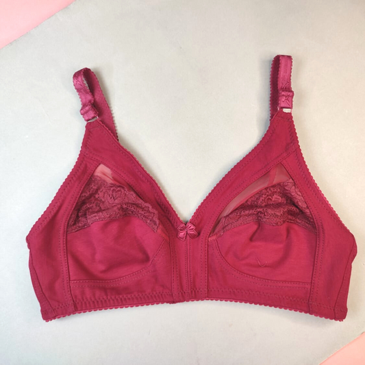 Smooth Cotton & Net Bra