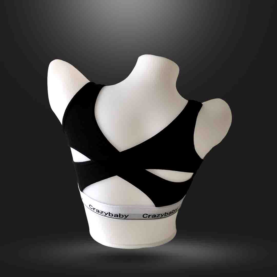 Black Crazybaby Everyday Comfort Bra
