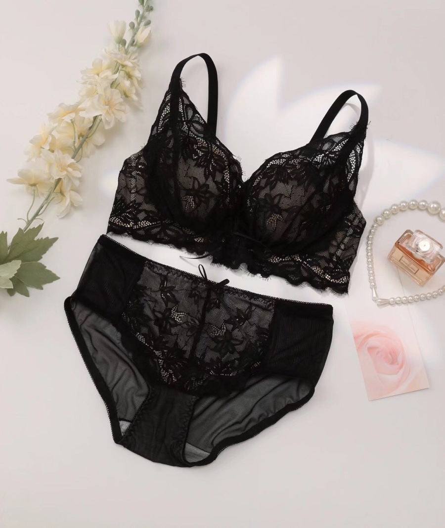 Bow Style Single Padded Smooth Bra & Panty Set
