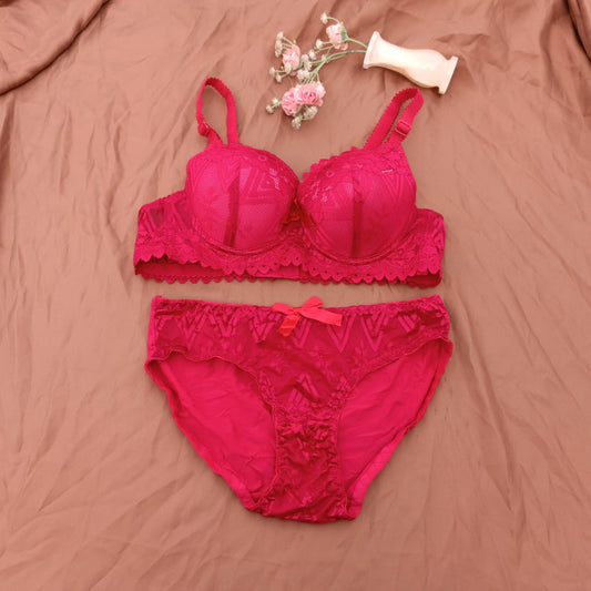 Shinny Bridal Wear Pushup Bra & Panty Set