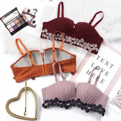 Lower Lace Half Cup Soft Medium Padded Bra ( Only Bra )