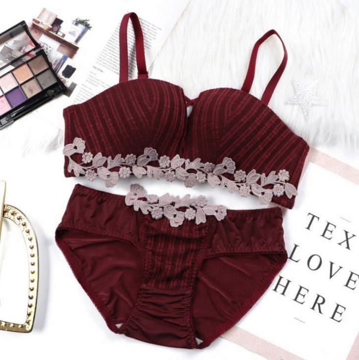 Lower Lace Half Cup Soft Medium Padded Bra ( Only Bra )