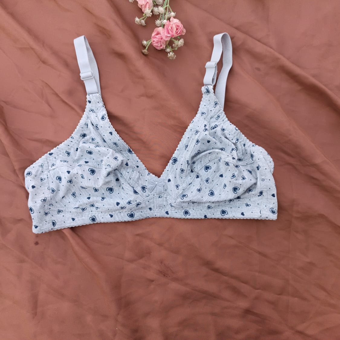 Leaf Design Daily Wear Non Padded Basic Bra
