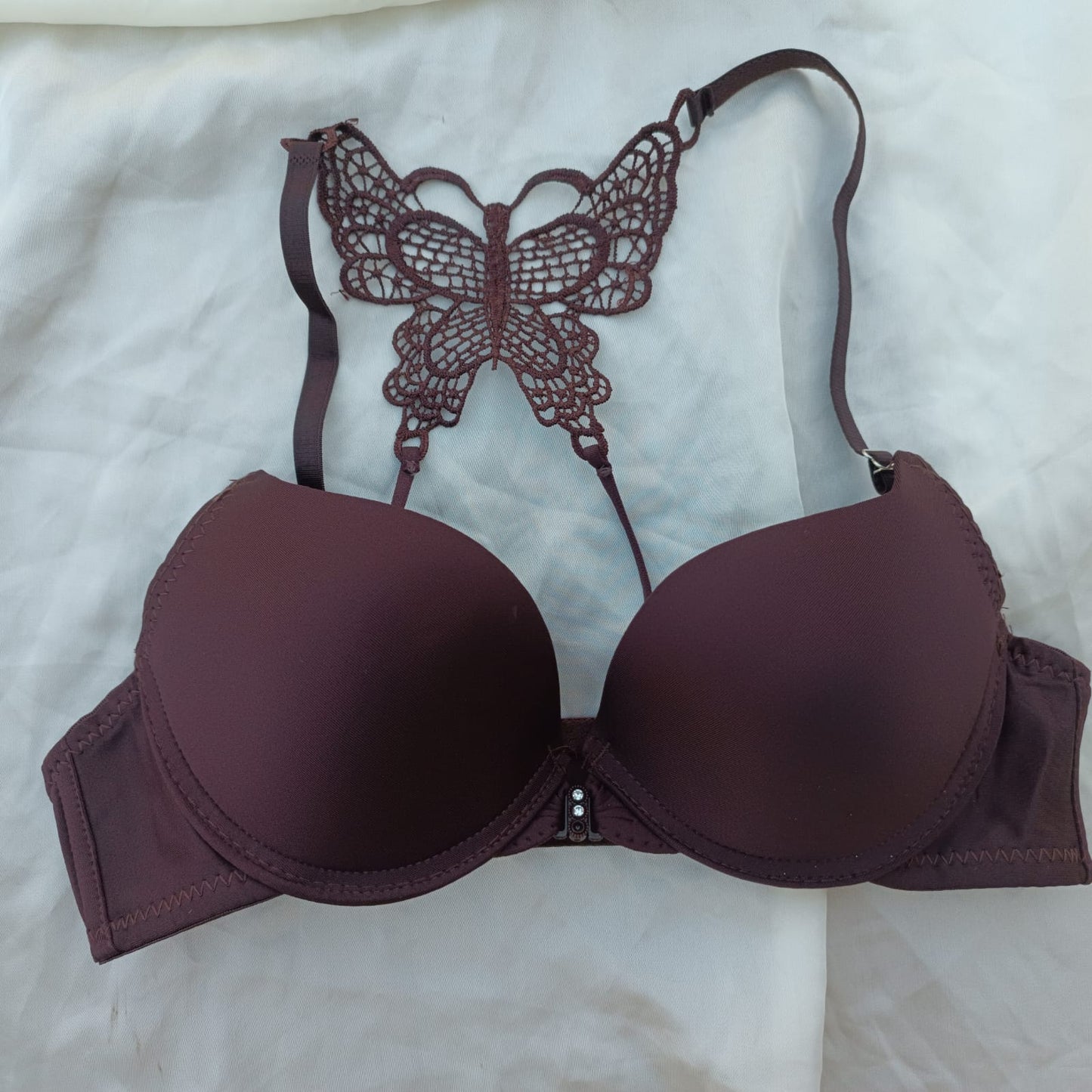 Front Open Butterfly Bra Single Padded ( Only Bra)