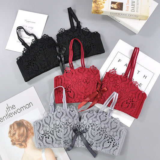 Half Cup Bow Style Soft Cup Net Bra ( Only Bra )