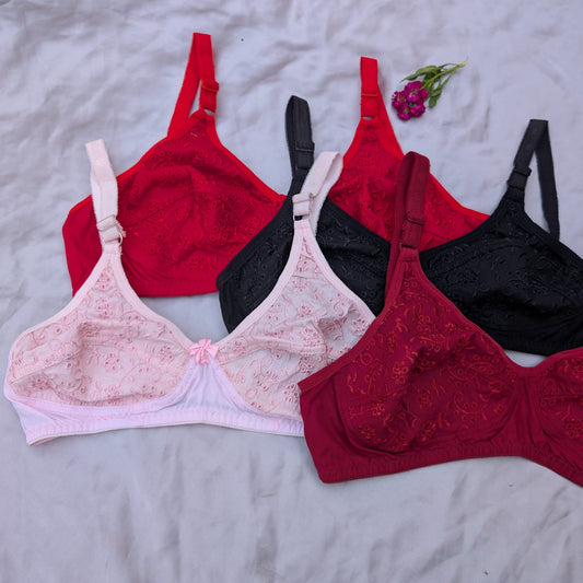 Very Soft Cotton Chicken Non Padded Bra's
