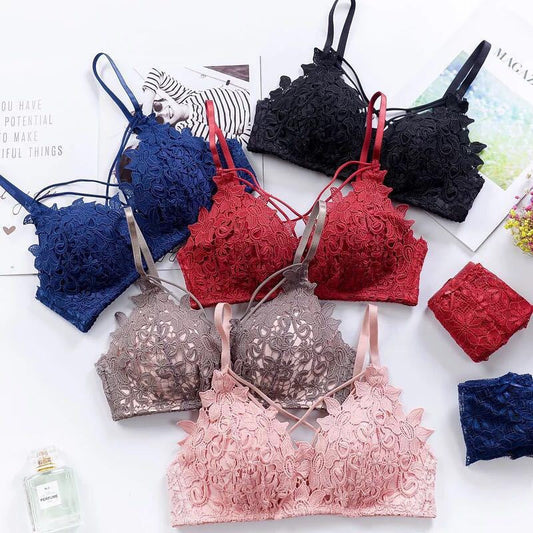 Floral Light Padded Bridal Wear Bra