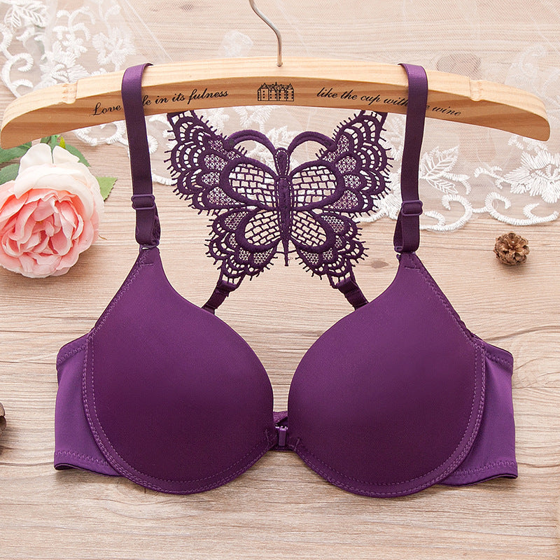 Front Open Butterfly Bra Single Padded ( Only Bra)